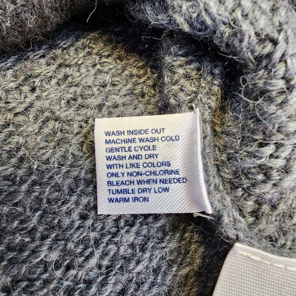 Gap Sweater Womens Small Gray Alpaca Wool Blend Button Up Short Sleeve Cardigan - Picture 12 of 13